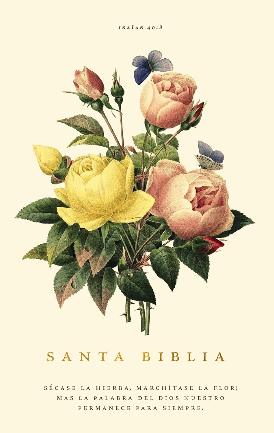 Biblia RVR60 Tapa Dura Letra Grande Floral (Premios y Regalos)