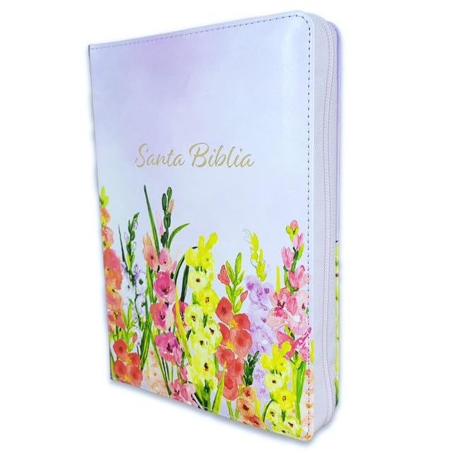 Biblia RVR60 LGigante Manual Jardín de flores