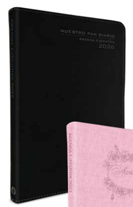 Agenda Ejecutiva Masculina 2026 Nuestro Pan Diario (Negra)