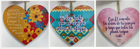 Cuadro Corazón Alegría 8" x 7"