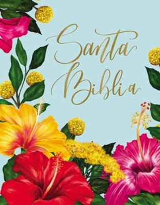 Biblia RVR 60 edición Artística (tapa dura tela floral)
