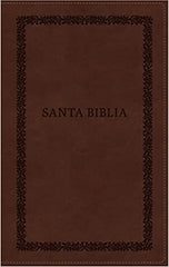 Biblia RVR60 Ultrafina Letra Grande Zipper Café