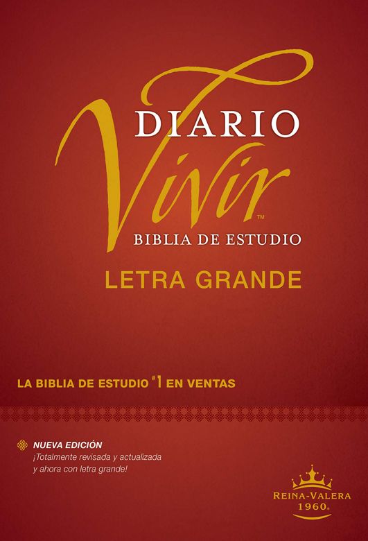 Biblia de Estudio del Diario Vivir RVR60, Letra Grande (TD, Índice)