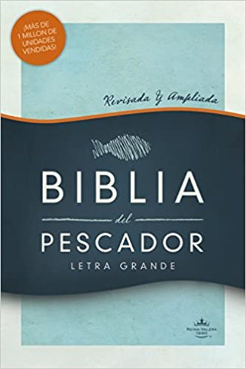 Biblia del Pescador RVR60 Letra Grande, Símil piel, Azul