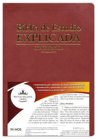 Biblia de Estudio Explicada RV1960 (Piel especial)