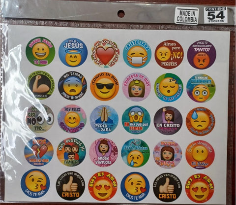 Stickers Redondos Happy Co.