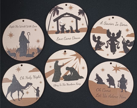 Adornos de Navidad en madera sencillos