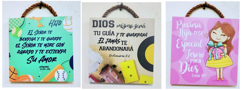 Cuadros de madera 6"x 6"
